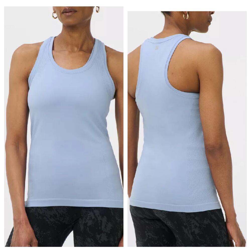 Sweaty Betty Athlete Seamless Workout Tank in Laguna Blue size 10 NWT
